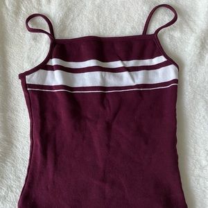 Garage womens cropped tank top